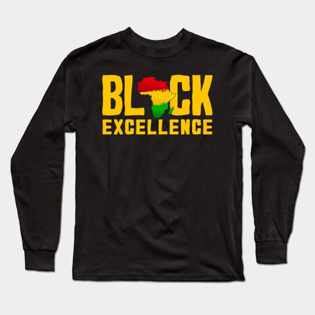 Black Excellence Long Sleeve T-Shirt by Rebrand